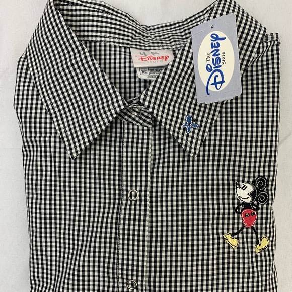 Vintage 90’s Disney Mickey Mouse Button Up Shirt - Picture 2 of 9